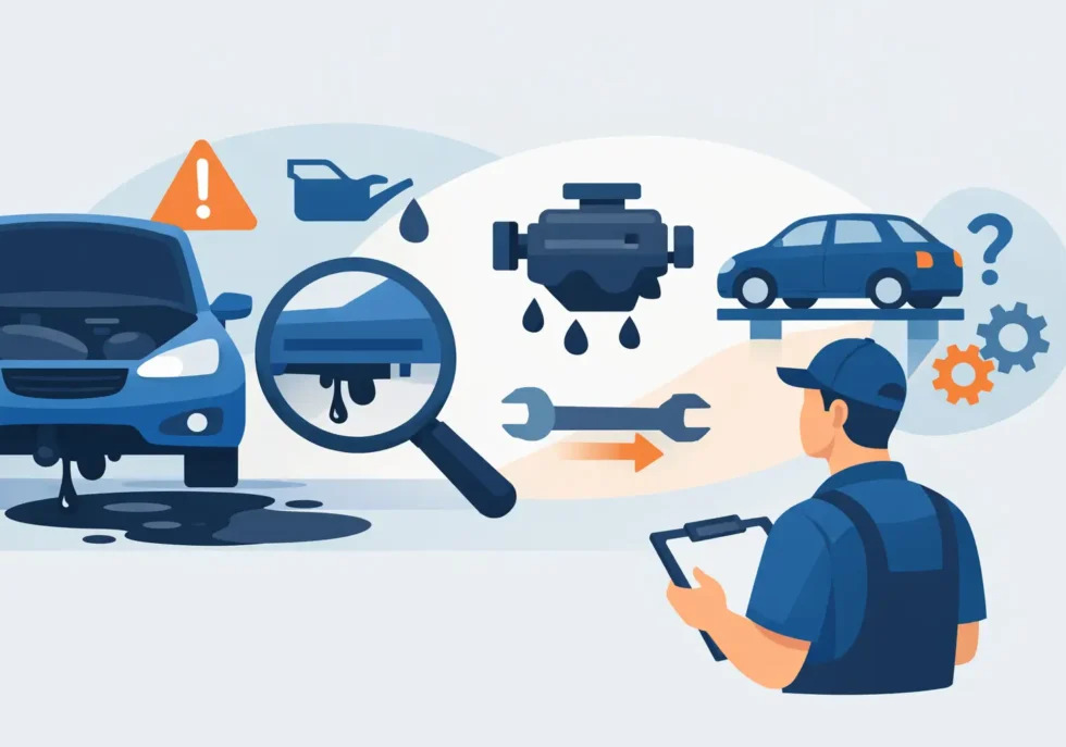 Car Oil Leak Signs, Causes, and Next Steps