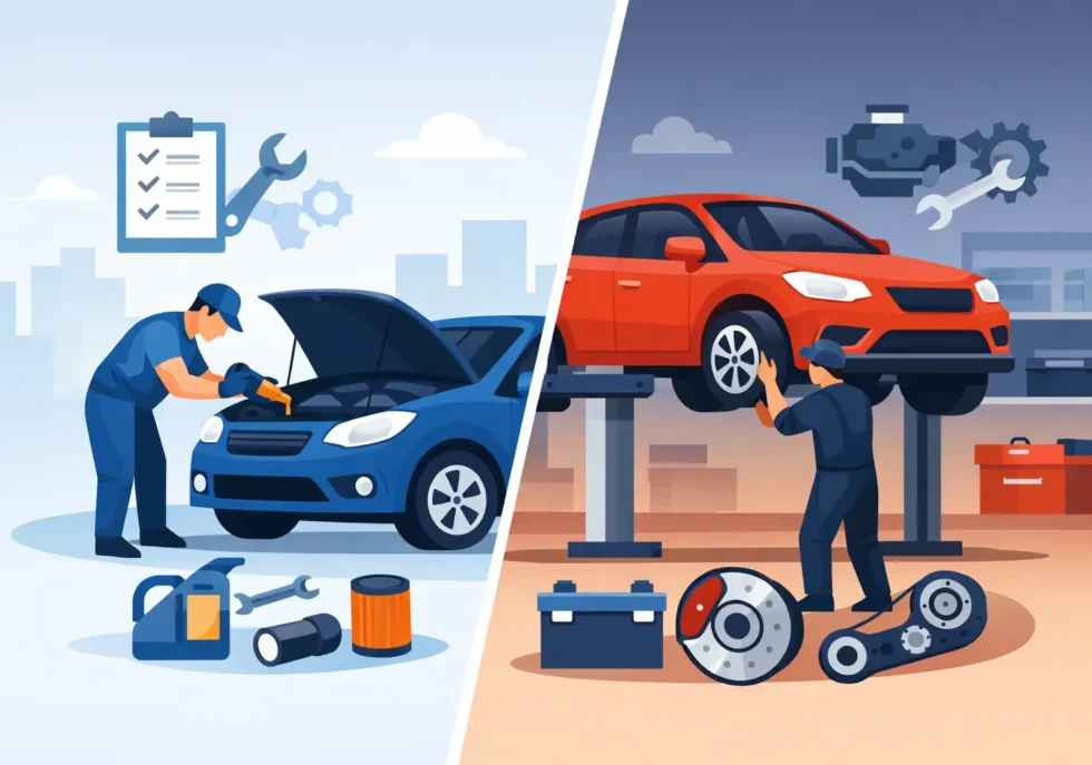 Minor Service vs Major: Which Visit Does Your Car Need?