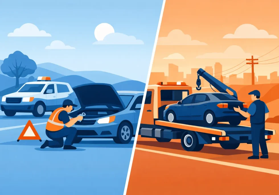 Roadside Assistance vs Towing: Which Comes First?